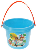 Набор игрушек. "У моря" ведерко,грабли,лопатка,мельница,4 формы