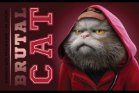 Альбом А4 24л скоба "Брутальные коты" твин-лак