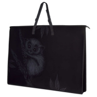 Папка А2 (650*470*110) с ручками, молния, пластик "Лори"