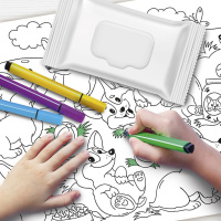 Раскраска - коврик 470*340мм "Песики" многоразовая