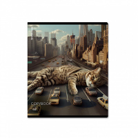 Тетрадь А5 48л кл. Erich Krause "Big City Cats" глянцевая ламинация  MIX-PACK