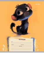 Тетрадь А5 12л косая лин. Проф-Пресс "Забавные животные - 4" твин.лак, 5 диз.в спайке