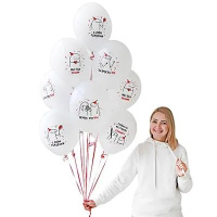 Шар с рисунком 14"  ДР Человечки Мемы, ассорти 36 см 50 шт. в уп.