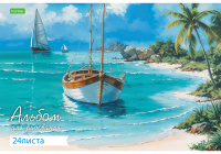 Альбом А4 24л скоба "Морское настроение"  пл. 100 гр/м