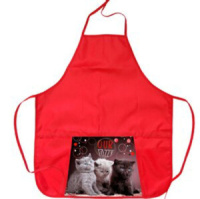 Фартук для труда  Наши пушистики, 1 карман, тонкий