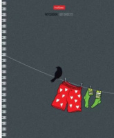 Тетрадь А5 80л кл. гребень Hatber "За окном" мат. лам.