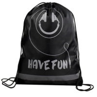 Мешок для обуви 1 отд, 360*480 светоотр."Смайл"