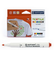 Маркер по ткани "Centropen textil", 1,8мм  оранжевый