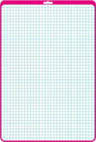 Доска маркерная Канцбург А3 двухсторонняя, клетка+ линейка, красная рамка