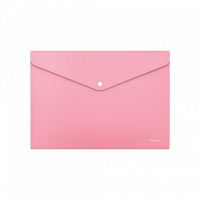 Конверт на кнопке А4  Diagonal Pastel, непрозрачн., ассорти