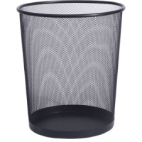 Корзина для мусора круглая сетчатая 24*29,5*33,5см железная, черная