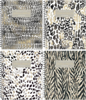 Тетрадь А5  96л кл. гребень Полином "Animal Prints" ВД-лак