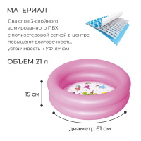 Бассейн надувной  61*15см "Kiddie Pool" ТМ Bestway