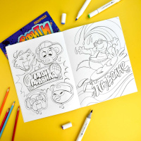 Раскраска "Граффити. Стрит-арт" А4 16стр.