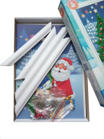 Аппликация из пайеток 18*25см "Дед Мороз" 5+