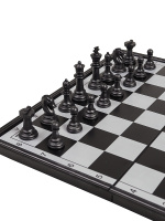 Игра 3в1 магнитная "Шахматы, шашки, нарды" пластик, 27*27см