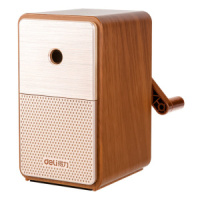 Точилка механическая 1 отв,  пласт.корпус.коричневая