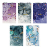 Блокнот А5  40л гребень "Мрамор" клетка