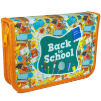 Пенал 1 отд. с двумя откидными пл. (200*130) Осенний принт, ткань