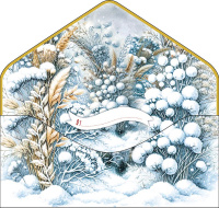 Конверт для денег "С новым годом" вырубка, конгрев, лак твин, фольга холодная. Конверт для денег "С новым годом" вырубка, конгрев, лак твин, фольга холодная.