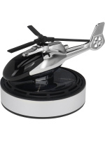 Ароматизатор в автомобиль 8*11см "Вертолет" на солн. батарее, серебро,аромат свежесть