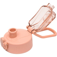 Бутылка для воды 550мл "Kotik" 20 x 6,8 см, пластиковая, пыльно розовый