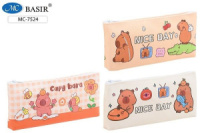 Пенал-косметичка (190*90*25) молния, ПВХ "Капибара"