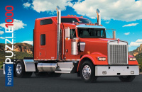 Пазлы 1000 элементов  680*480мм. "Красный грузовик" Premium