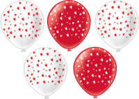 Шар с рисунком 12" Сердца! 30 см 25 шт. в уп.