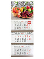 Календарь Трио  295*720мм на 2026г.  Дары природы
