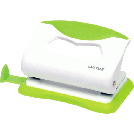 Дырокол deVENTE  10 лист, пластик, линейка, корп. ассорти