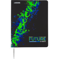 Дневник универсальн. обл. кожзам, интегр. "Label. Future", шелкография, 48л, ляссе