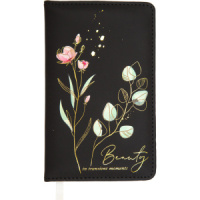 Планинг недат. 100*170мм  80л.,кожзам "Rebecca" черный, 70м/г2