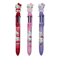 Ручка шар. многоцв. 6-ти цветная "Кошечка"