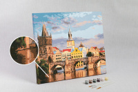 Картина по номерам на холсте 40*50см "Карлов мост"