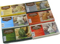 Пластилин скульптурный 500гр. твёрдый, оливковый