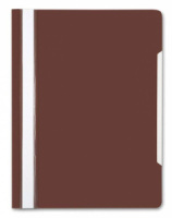 Скоросшив. пласт. прозр. верх.  коричневый