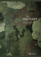 Тетрадь А4  80л кл. скоба ПЗБМ "МилитариТач" софт-тач, белизна 100%