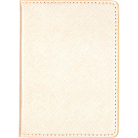 Обложка для паспорта из к/з Redeco 5 отд. д/визиток, золотая