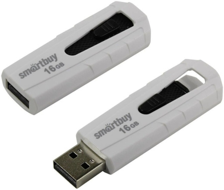 Флеш-драйв  16 GB USB 2.0 Smartbuy IRON White