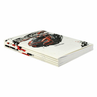 Тетрадь А5 24л лин. Феникс+ "Городские гонки" выб.УФ-лак, белизна 100%