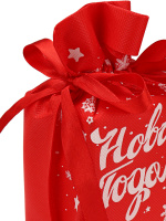 Мешок для подарков 24*18*9см "Снежный вихрь" полиэстер