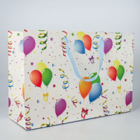 Пакет подар. бумажн. 52*35*17см, 157гр/м Микс