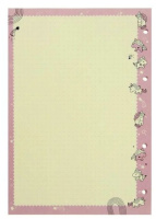 Сменный блок А5, Единороги,  50л, В ТОЧКУ, беж.бумага