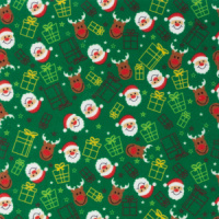 Фетр 30*45см 1мм "Новый год" зеленый