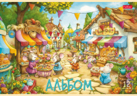 Альбом А4 12л скоба "Ассорти. Выпуск №4"  пл. 100 гр/м