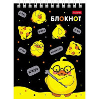 Блокнот А7  60л гребень "Утиные истории" клетка