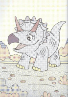 Раскраска "Большая водная раскраска. Динозавры" А4 16стр.