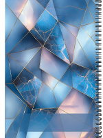 Тетрадь А4  60л кл. гребень Проф-Пресс "Красивый мрамор"