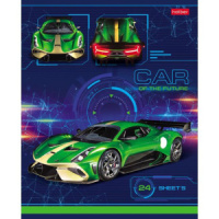 Тетрадь А5 24л лин. Hatber "Car Design" белизна 98%